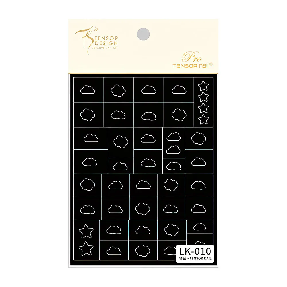 Floral Bloom Nail Art Adhesive Stickers - Abstract Flower Design