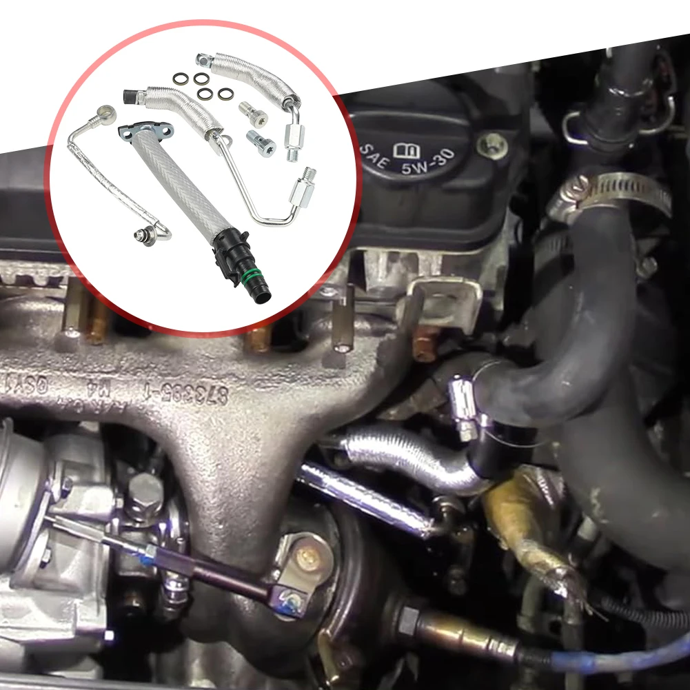 55568031 Turbo Oil Return Drain Line and Oil Feed Pipe Kit 55592600 25198546 55567067 55587854 for Chevy Sonic for Buick Encore