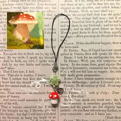 Artisan Pink Peach & Mushroom Phone Charm (Red)