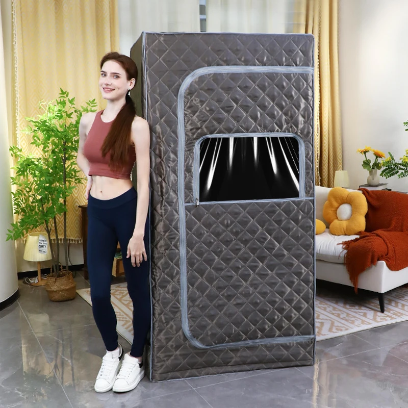 Sauna bath box folding sauna room full-body type sweat box home use 5