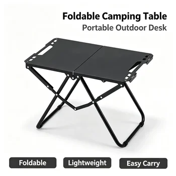 Tavolo pieghevole da campeggio all'aperto, tavolo da picnic portatile, pieghevole e compatto per viaggi, campeggio e picnic.