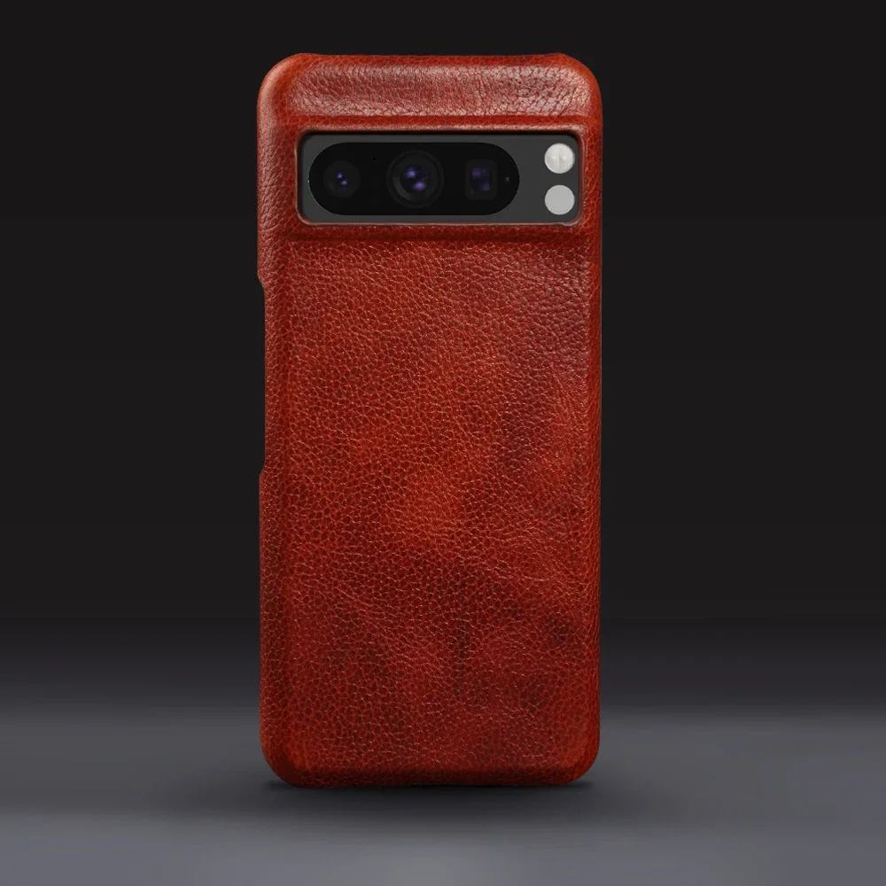 Premium Aesthetic Vintage Genuine Leather Phone Case - Business Edition