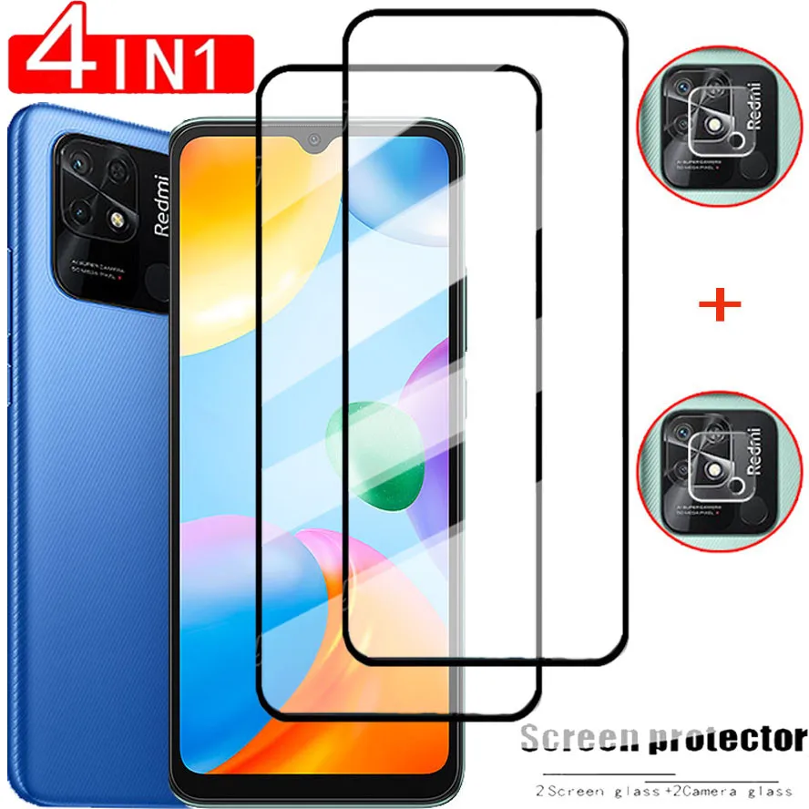 Redmi 10C Glass Tempered Glass For Xiaomi Redmi Note 10 Pro Screen  Protector Redmi Note 11 Glass Front Protective Film redmi note 11 Pro Plus  5G Camera Film Cristal Templado Redmi 10