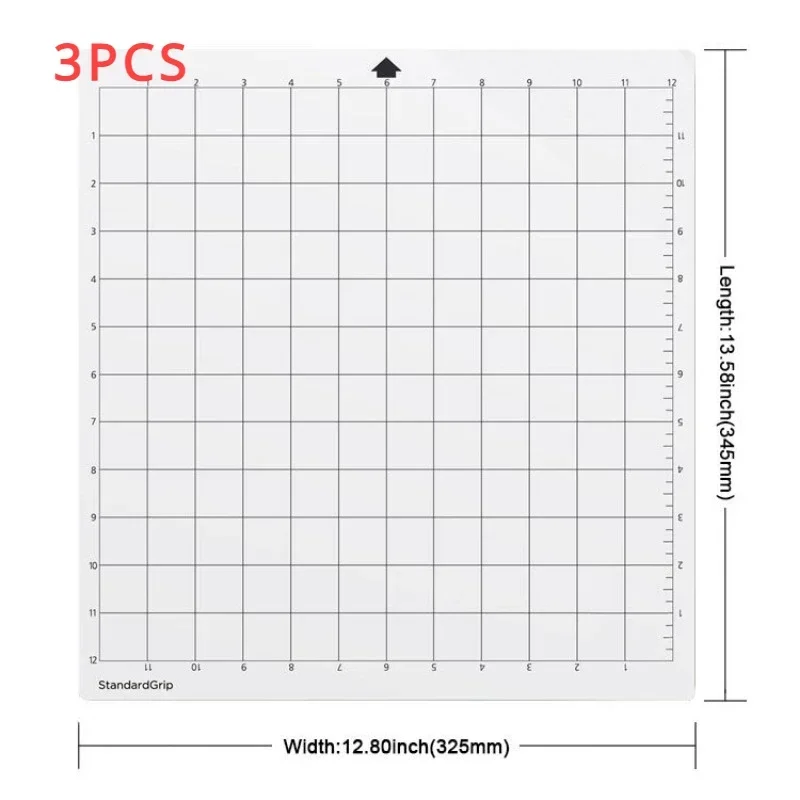 Tapis de coupe StandardGrip pour Silhouette Cameo 4/3/2/1 (tailles: 12 pouces x 12 pouces), tapis de découpe Portable de remplacement, 3 pièces