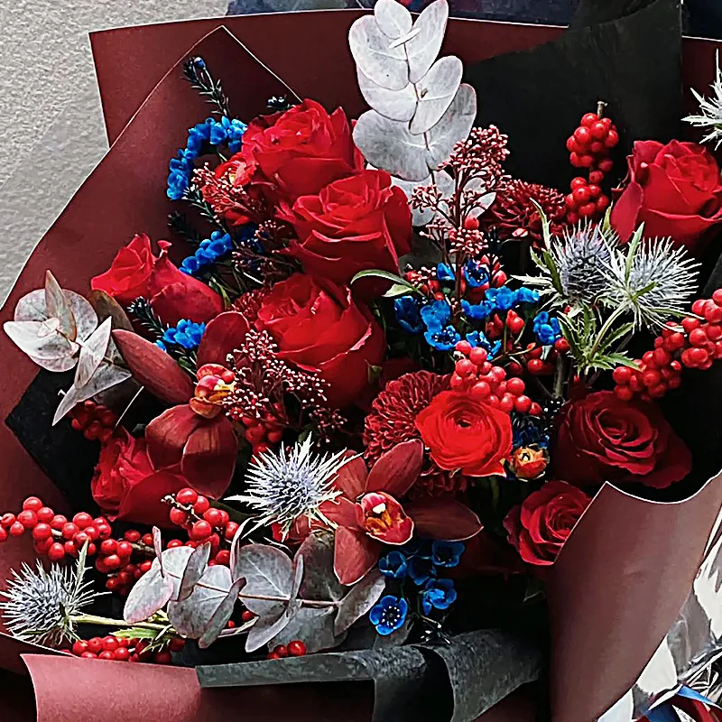 50 stücke Gold Silber rot künstliche Blumen Staubblatt Beeren Weihnachten Hochzeit Dekor Home Party Bundle DIY Kranz Geschenk box Dekoration – Detail 16