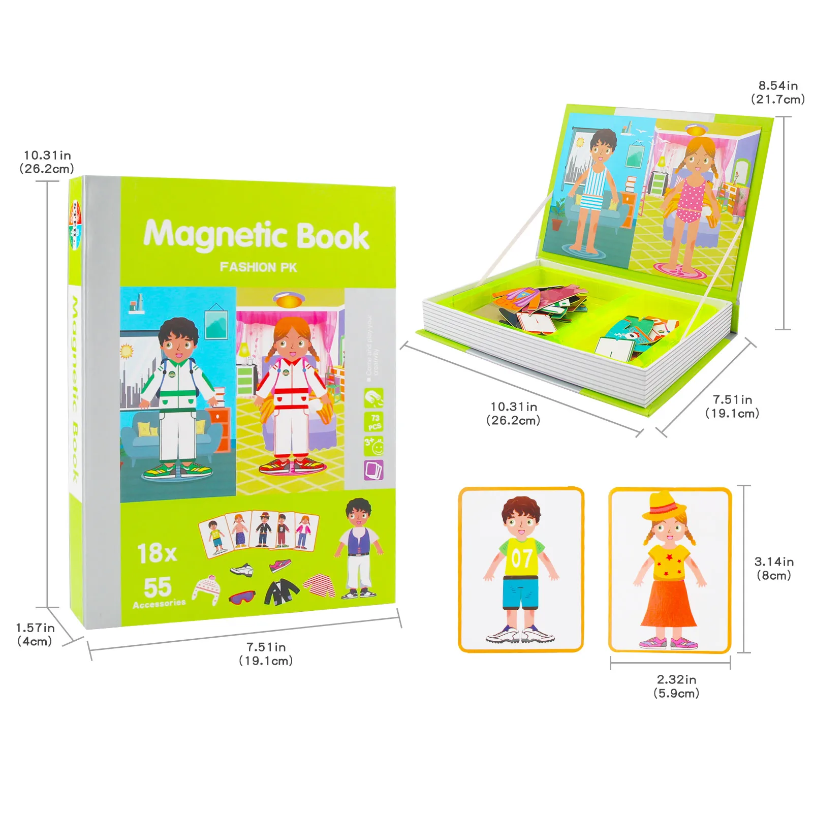 Magnetic Puzzle Book Kids Intelligent 3D Jigsaw Toys Brain Training Games Montessori Educational Toys for Kids Gifts Xmas Toys 4