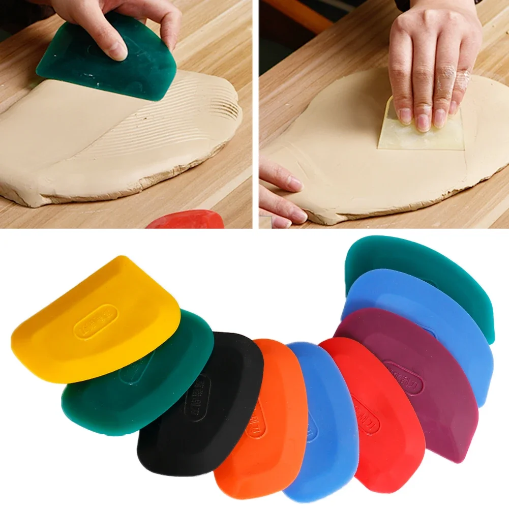Car Squeegee Paint Tool Putty Oval Scraper Scraper Putty Knife Plastic Car Paint Hand Tool Rubber Material Accessories paint tool