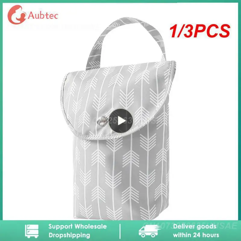 

1/3PCS New Waterproof and Reusable Baby Diaper Bag Baby Handbag Large Capacity Mommy Diaper Storage Bag Carrying Bag for Going