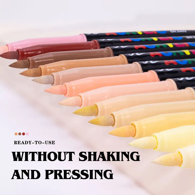 12 Skin Tone Art Markers Set 2
