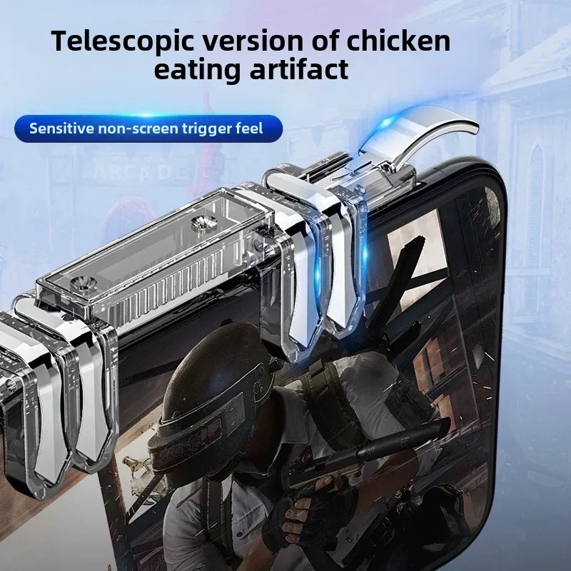 6-Finger Handy Controller Trigger - Metall Gamepad Für Mobile Shooter Spiele
