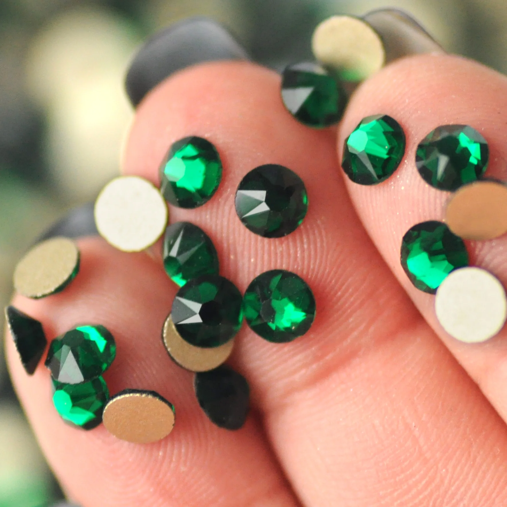 SW Diamante NO Hotfix CZ rhinestone 8Big 8Small Strass SS10~SS34 DIY elements flat back rhinestones for nails clothes decoration