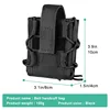 Handcuffs Pouch Molle Shackles Case Universal Handcuffs Holster Quick Release Standard Chain Cuffs Holder for Tactical Vest 4