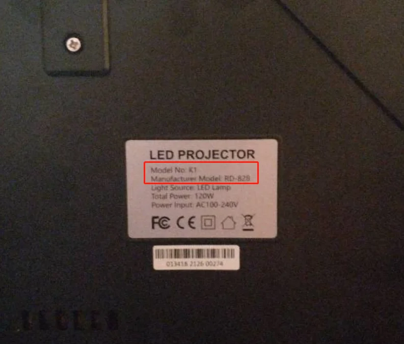 Tela do Lcd para o Benz Projetor Faça Você Mesmo para Wimius k1 Rd828 4.3 - Imagem 3