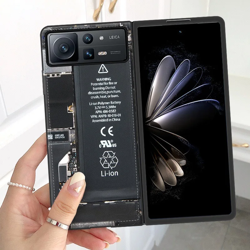 

For Mi Mix Fold 2 Case for Xiao-Mi Mix Fold2 5G Case PU Leather Material