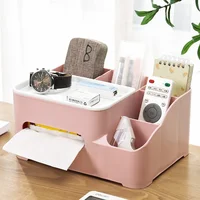 Multifunctional Tissue Storage Box Cover Napkin Holder Sundries Ontainer Stationery Organizer for Bedroom Office Bathroom Vanity 1