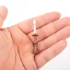 10Pcs 1:87 LED Candle Light Miniature Candlesticks Dollhouse Electric Light Lamp Candelabra Doll House Decoration Accessories 3