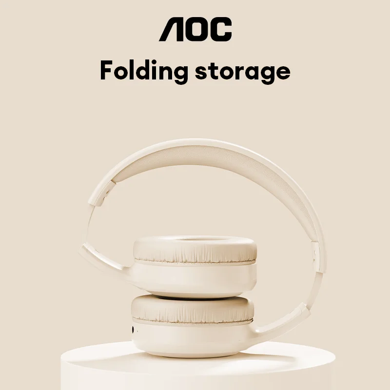Choice Aoc Wireless Earphone Bluetooth 5 4 Foldable Headset Sports Headphones Low Latency Gaming Earbuds 2026 Th30 250mah, Alina Gadgets