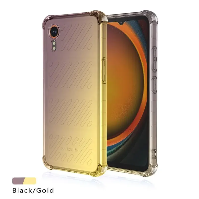 Gradient Shockproof Silicone TPU Case - Transparent Protective Cover