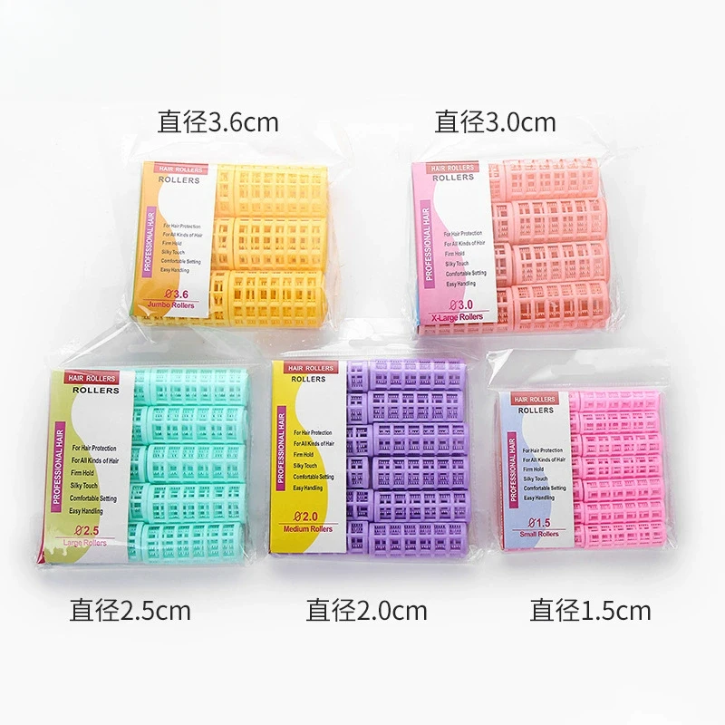 12Pcs Heatless Hair Curler No Heat Hair Rollers Plastic Lazy Curls Root Perm Rods Bangs Curling Rod Styling Tools