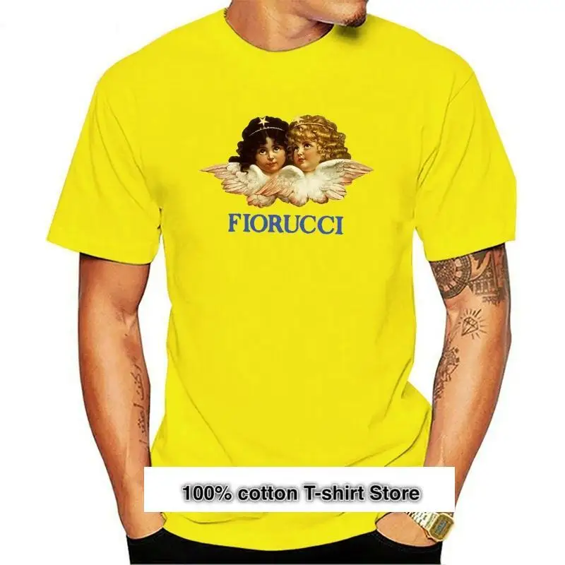 Fiorucci-Camiseta De Algodon Para Hombre, Camiseta Formal De Manga Corta Con Cuello Redondo