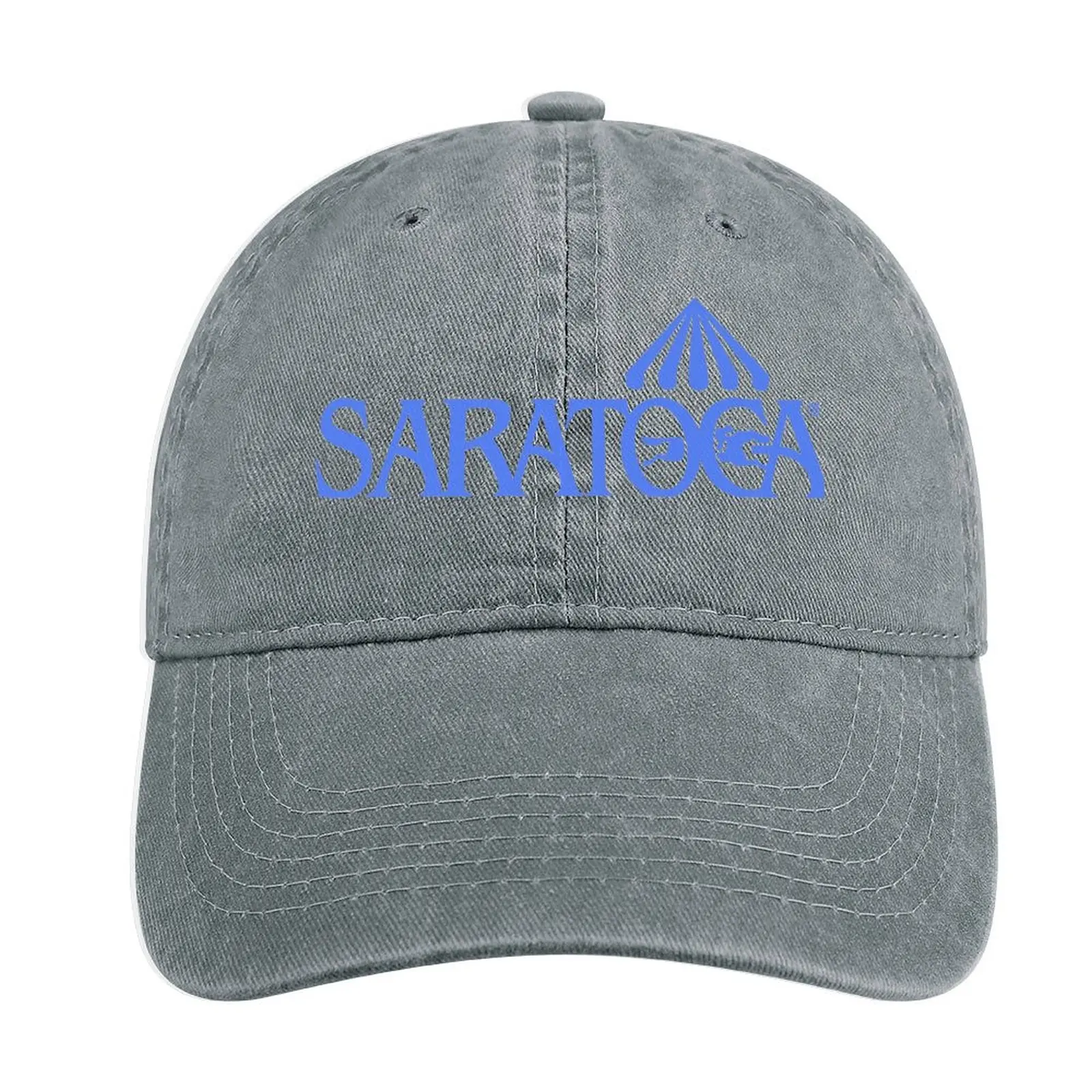 

Saratoga Springs Race Track Blue Cowboy Hat Golf Hat Golf Cap Fashion Beach Military Tactical Cap Women Hat Men'S