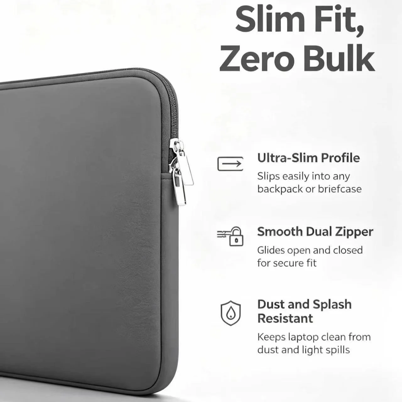 Sleek Laptop Bag & Sleeve for 13-15.6 Inch Notebooks