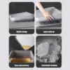 Litter Catcher Cat Steps for Litter Box Double Layer Elevated Tray with Filter Function Non-Slip Trapper Easy Cleaning Supplies 4