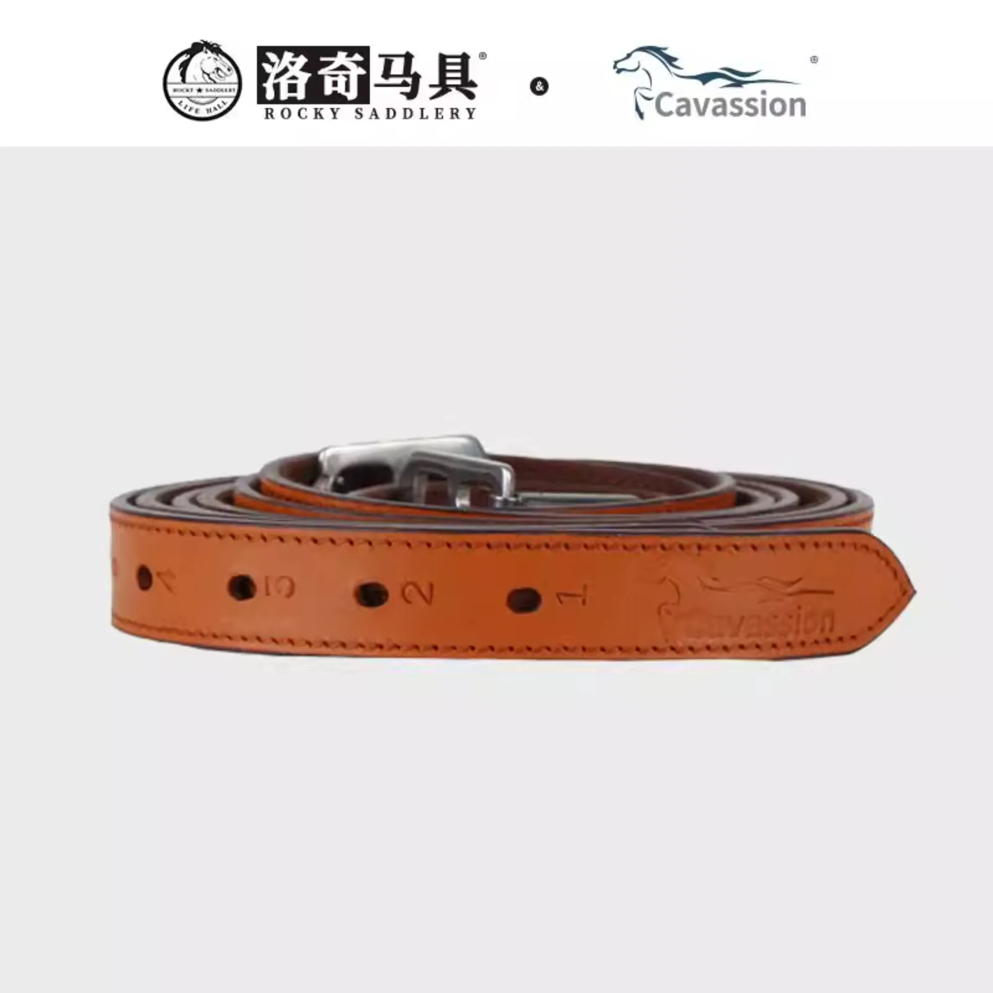 Cavassion special compression buckle cowhide webbing strap, stirrup strap, saddle accessories, equestrian riding equipment