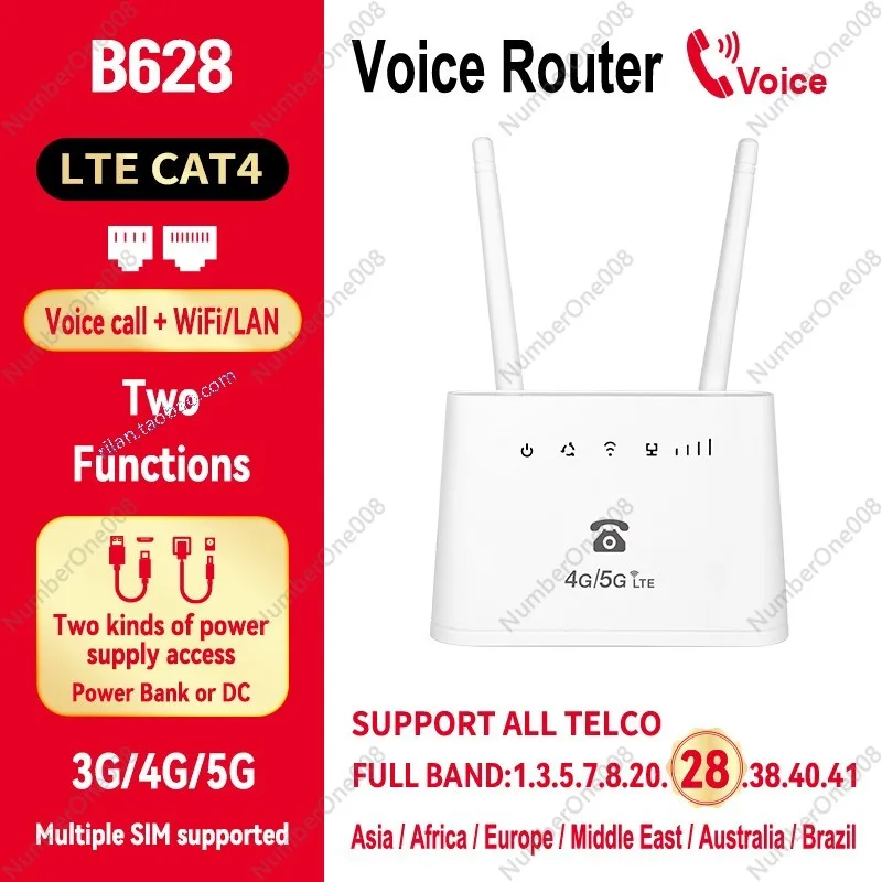 B628 모바일 유니콤 텔레콤 4G 5G 무선 라우터 음성