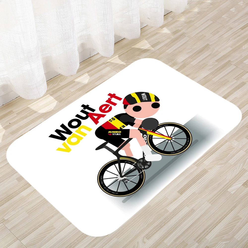 Wout Van Aert 바닥 매트 홈 카펫 도어 매트 현대 장식 카펫 욕실 미끄럼..