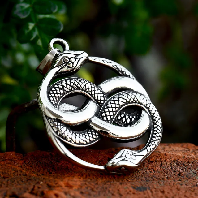Black Stainless Steel Chain DIY Stainless Steel Silver Round Snake