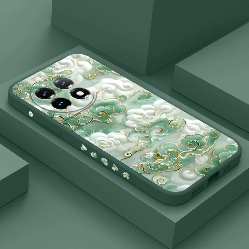 Auspicious Clouds Liquid Silicone Phone Case Cover