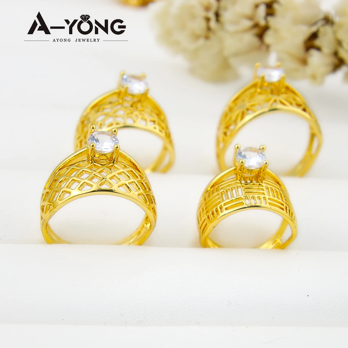 アクセサリー ete K18 gold ring <No.1436> K18 18K Japan Real Fine Yellow Gold Black Stone Unique Ring Fits 7