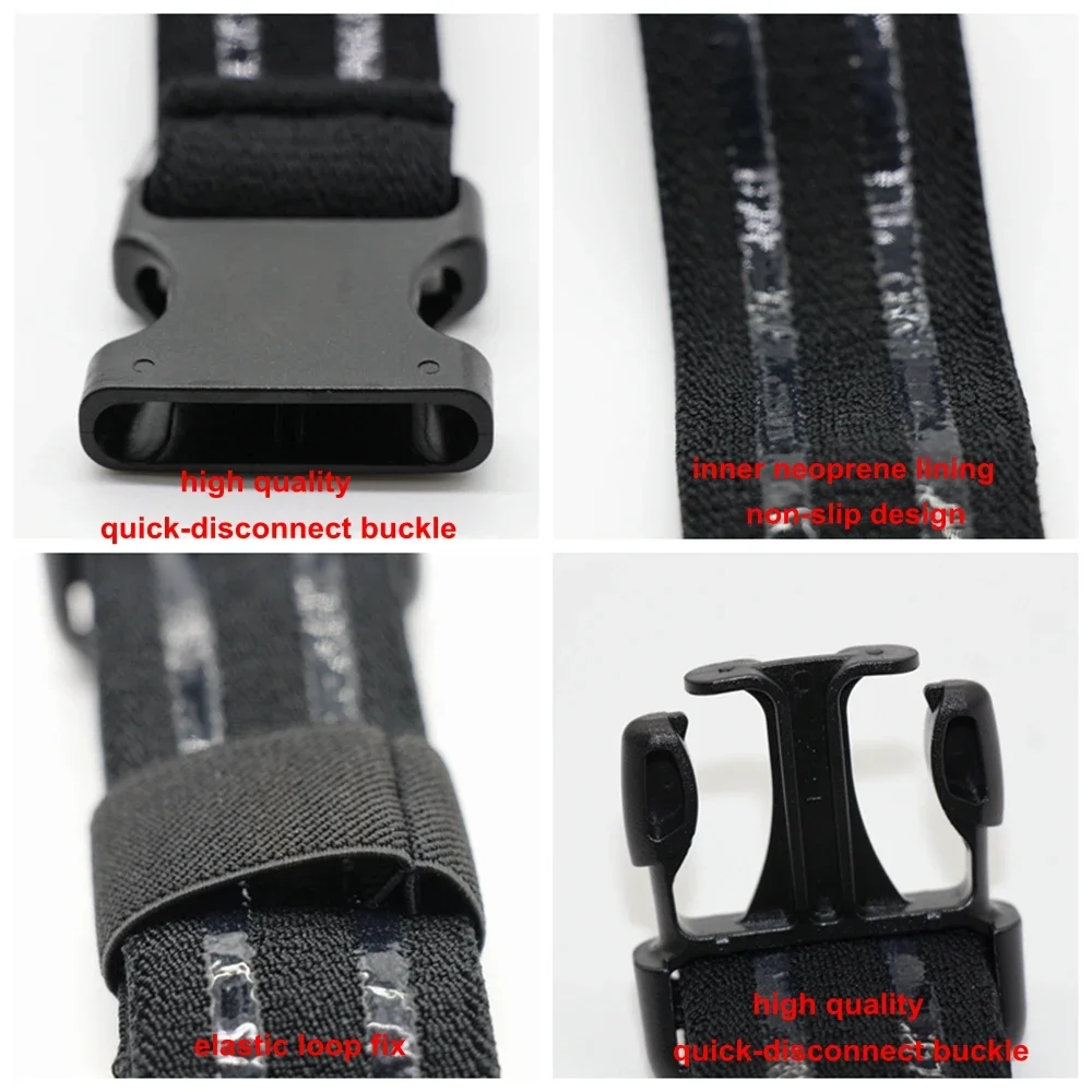 Tactical Elastic Anti-slip Thigh Belt for Gun Holster Drop Leg Band Strap Leg Hanger Quick Release Buckle