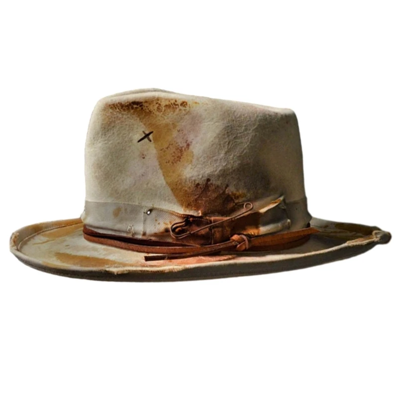 

Vintage Fedora Hat Victorian Age Short Brim Western Boater Hat Versatile Top Hat for Dinner Outdoor Casual Wear