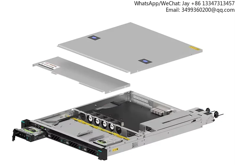 도매 1u 4베이 12gb 블랙플레인 3.5 핫스왑 서버 케이스 1u 싱글 1+1 이중화 전원 공급 장치 서버 섀시
