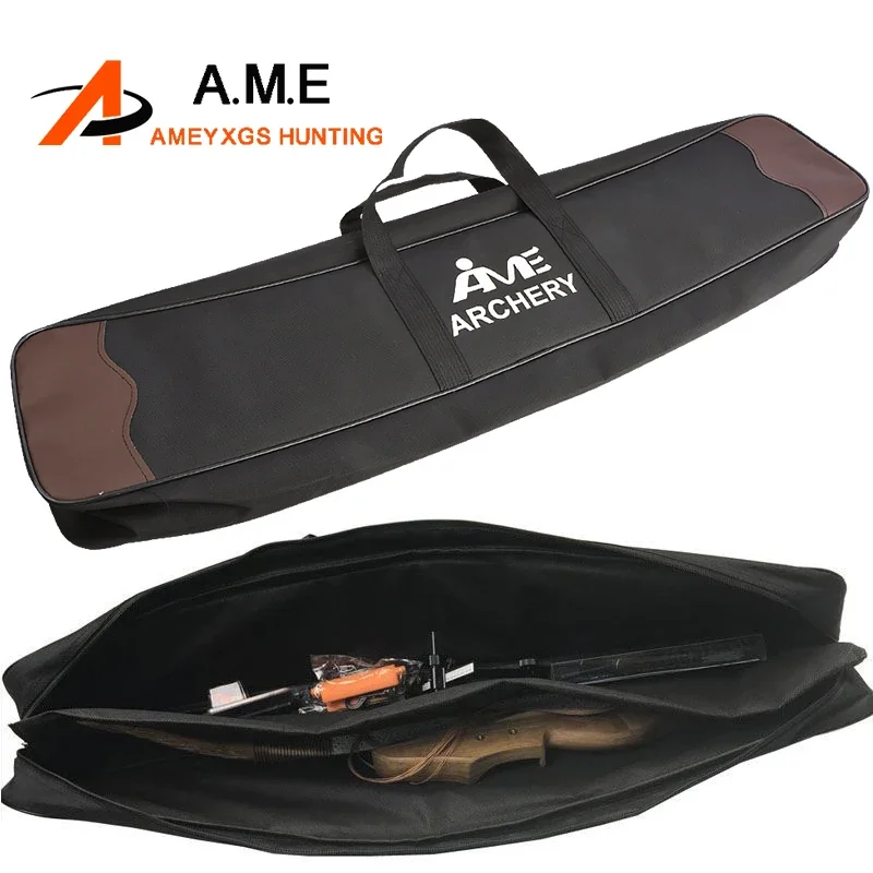 Archery Recurve Bow Bag Shoulder Handle Carrying Portable 82*17*9cm Large-Capacity Bow Case Outdoor Hunting Shooting