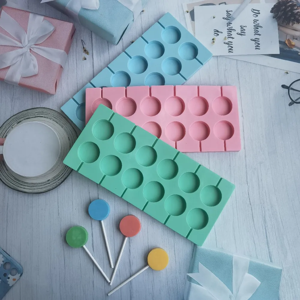 12CavityStarKkyLollipopMoldSiliconeCandyMoldDIYManualCandy
