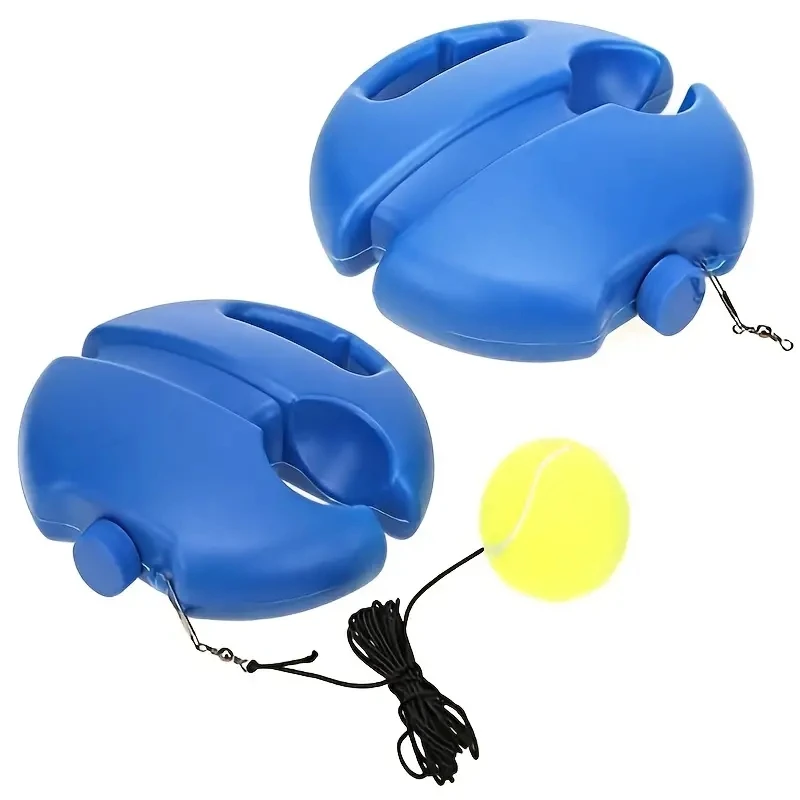 Heavy Duty Tennis Training Aids Base Elastic Rope Ball Practice Self-Duty Rebound Tennis Trainer Partner Sparring Device tennis accessories,tennis trainer