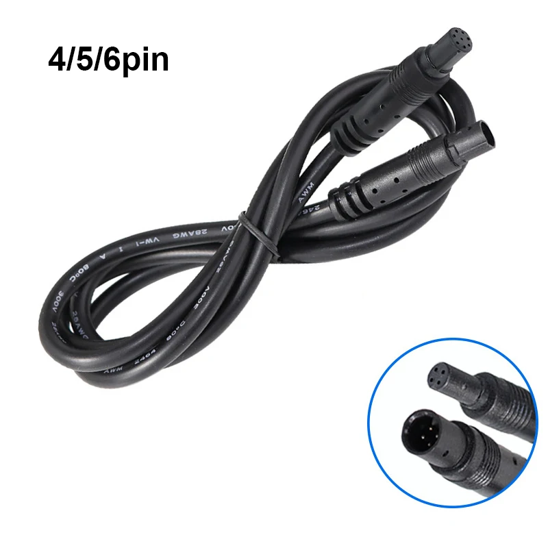 Wire Connectors 1/2m 4 5 6 8 pin core Male to Female Cord Car Rear View vehicle DVR Camera Extension HD Monitor Camera Wire