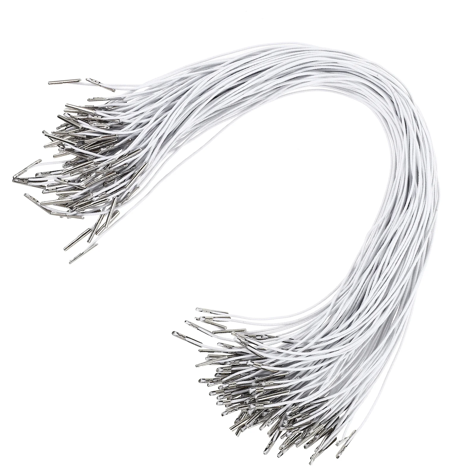 

100 Pcs Sweatpants Elastic Cord Hats Cords Ropes Multifunctional Ring Premium White