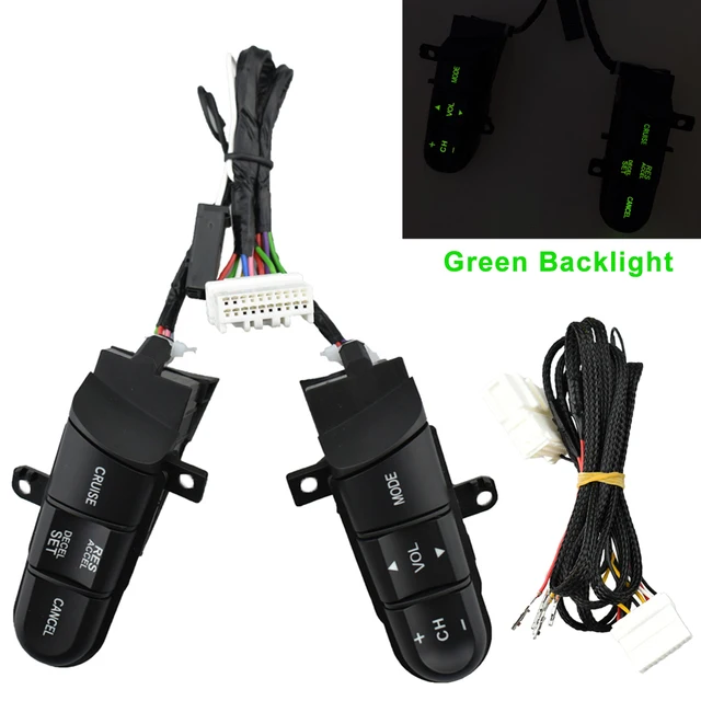 Steering Wheel Cruise Control Switch Button - Replacement For 2007-2011 Honda CR-V (Part #36770-SWA-A01)