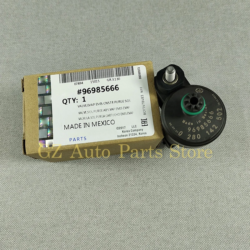 Vapor Canister Purge Control Valve Solenoid 96985666 0280142502 For 2013-2015 Chevrolet Spark