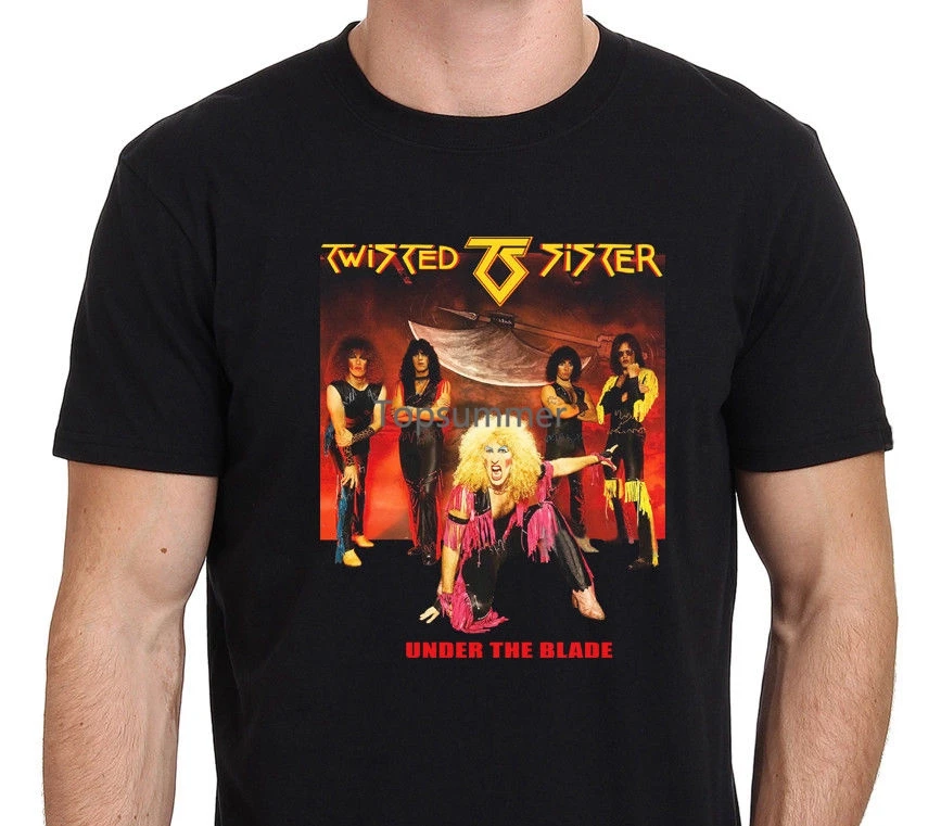 

Twisted Sister Under The Blade Classic Rock Band T Shirt Men'S Black Size S Xxl
