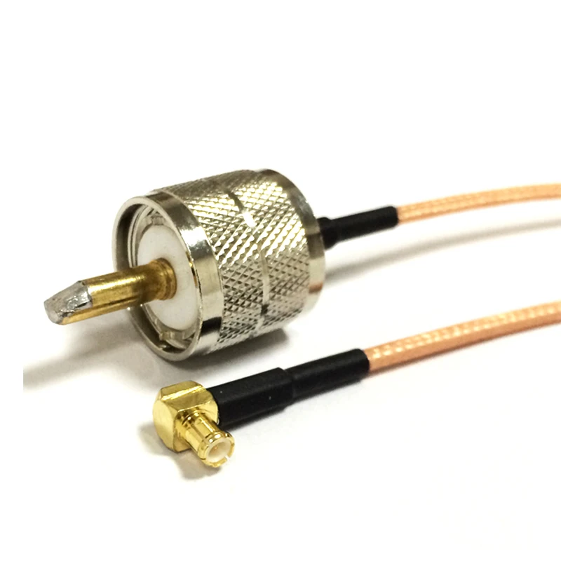 New Modem Coaxial Cable UHF Male To MCX Plug Right Angle RG316 Pigtail Adapter 15CM 6" for WIFI Antenna