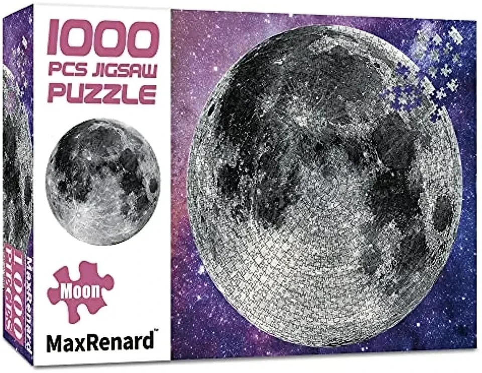 大人のための丸いジグソーパズル、地球の紙の組み立ておもちゃ、教育