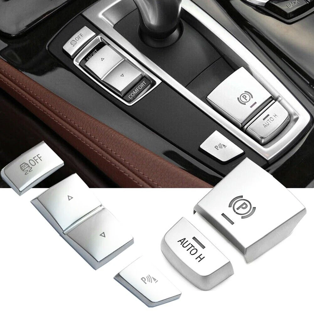 5Pcs Handbrake Gear Shift Panel Side Switch P Button Cover For BMW 5 6 7 Series F10 GT F07 F06 F12 F13 For BMW X3 F25 X4 F26 images - 6