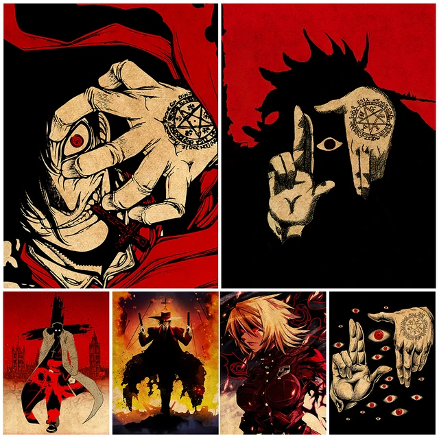 ALUCARD Inner demons Vampire Illustration Hellsing - Alucard Hellsing -  Posters and Art Prints