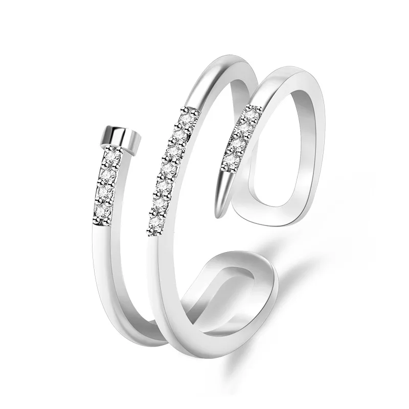 925 Sterling Silver Ring Sparkle AAA Zircon For Women Rings Wedding Fine Jewelry Accessories Party Gift silver ring silver rings