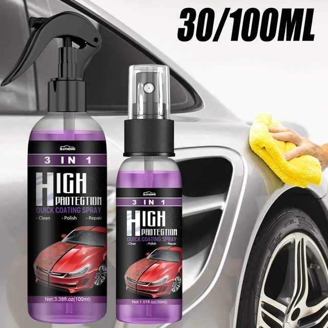 3 In 1 Car Ceramic Coating Spray paint 30ml/100ml Auto Nano Ceramic Coating  Polishing Spraying Wax Paint Scratch Repair Remover - AliExpress